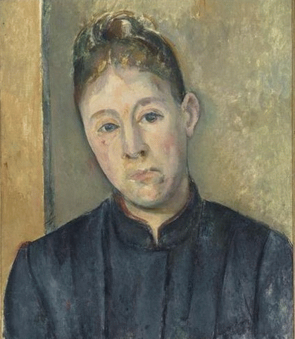Portrait of Madame Cezanne.